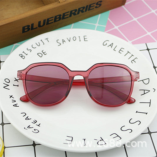 Damen geometrische Sonnenbrille mit transparenter Rahmenstruktur Karnz