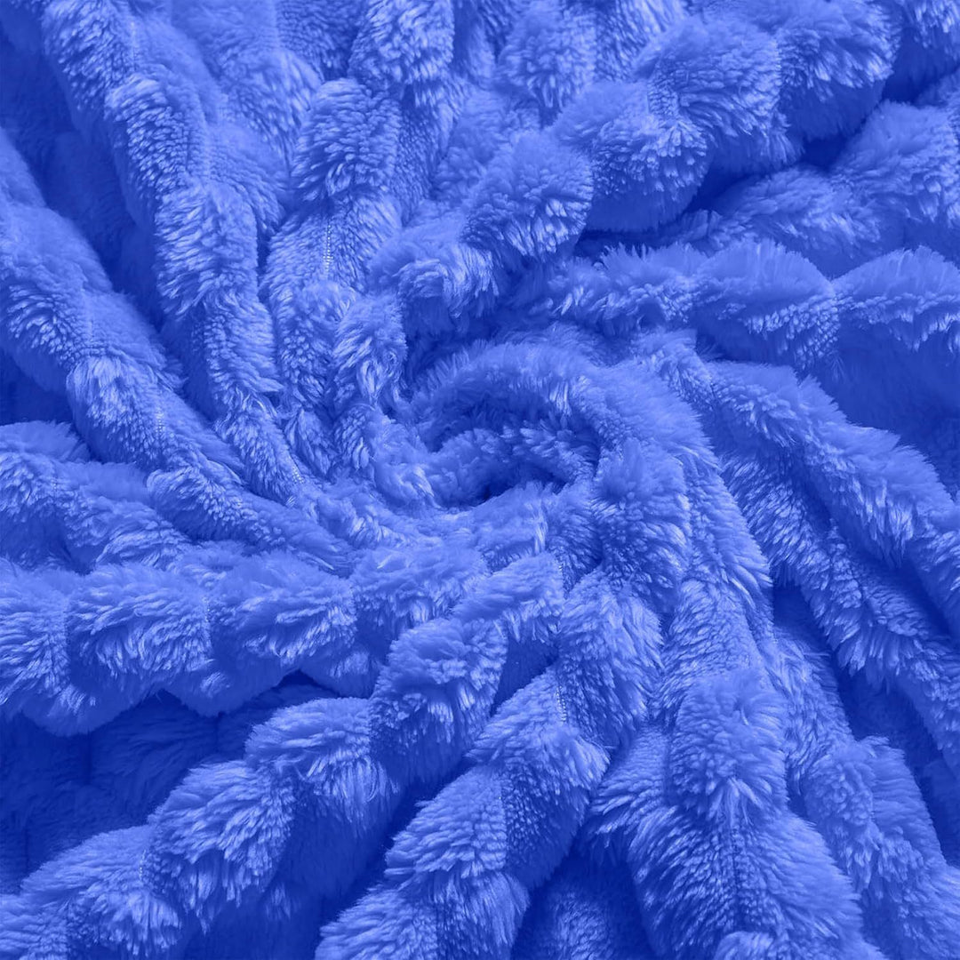 Luxuriöse Plüsch-Popcorn-Textur-Wurfdecke