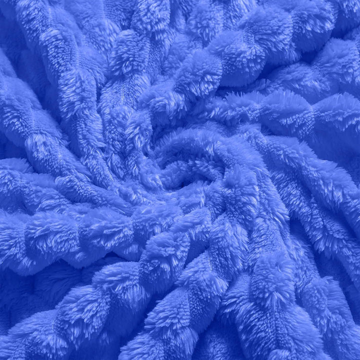Luxuriöse Plüsch-Popcorn-Textur-Wurfdecke