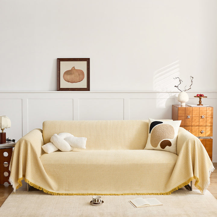 Strukturierte gewebte Sofa-Wurfdecke