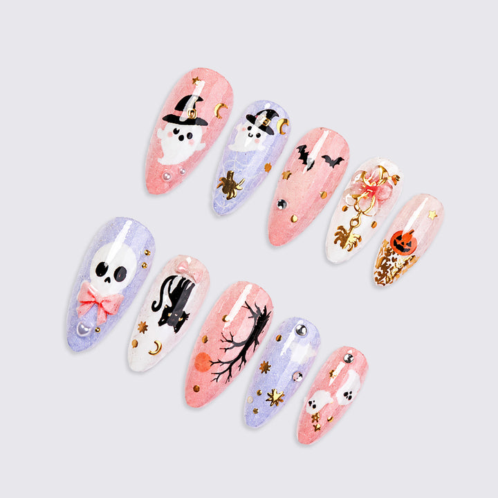 Halloween-Themen Press-On Nagelkunst Set Karnz 1788495348