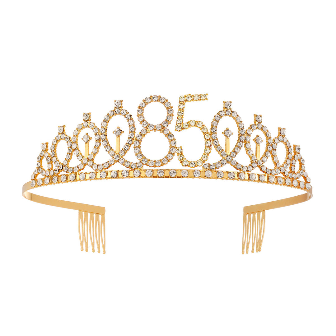 Damen Kristallverzierte Tiara mit elegantem Design Karnz