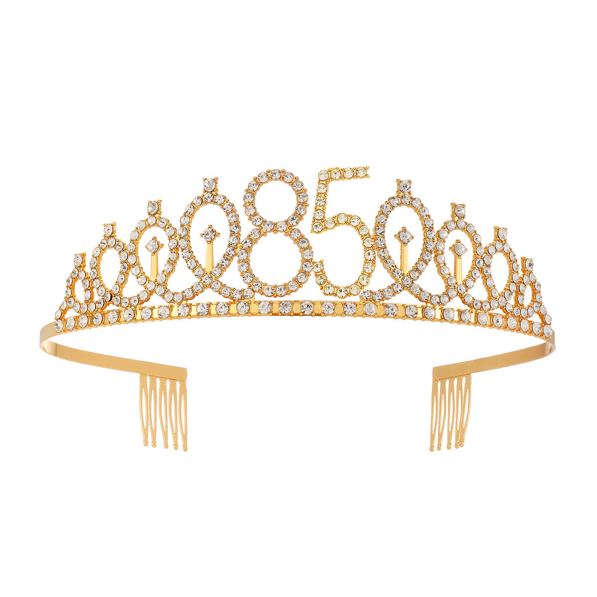 Damen Kristallverzierte Tiara mit elegantem Design Karnz