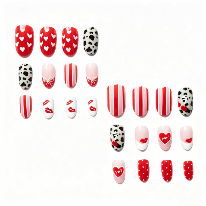 Herz-Themen Nagelkunst Set