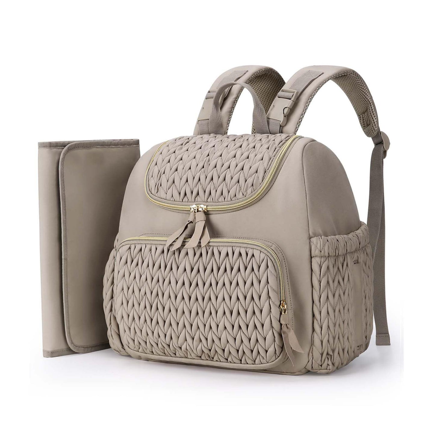 Damen Modischer Rucksack mit geflochtenem Design Karnz
