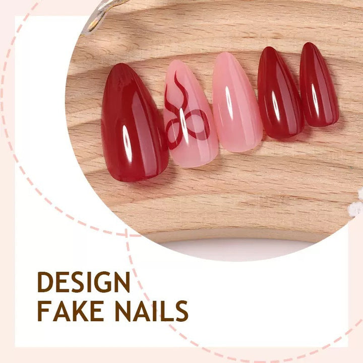 Kunstnagelset mit luxuriösem Glanz und verspielten Designakzenten Karnz