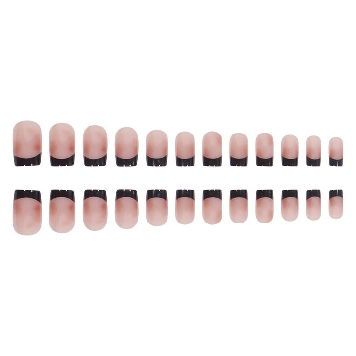Elegante Ombre Französische Tipp Press-On Nägel Karnz