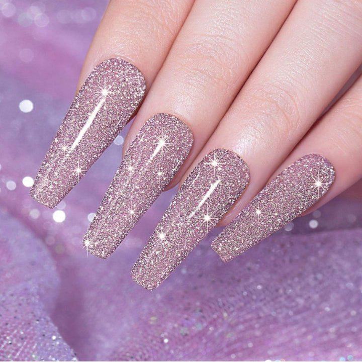 Glamouröse Glitzernd Press-On Nagelspitzen Karnz