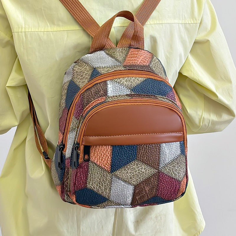 Geometrisch gemusterter Mode-Rucksack Karnz