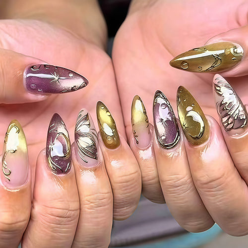 Premium Elegante Stiletto Nagelvergrößerungen Karnz