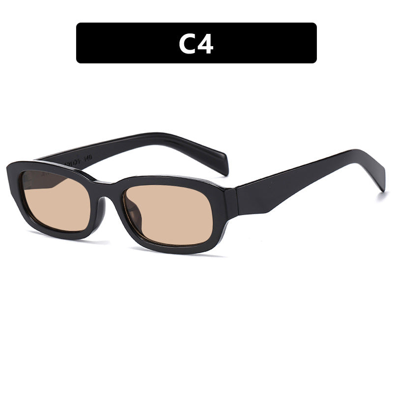 Damen modische Sonnenbrille mit stilvollem, rechteckigem Rahmen Karnz