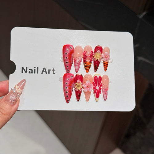 Künstlerisches Floral Nail Art Set