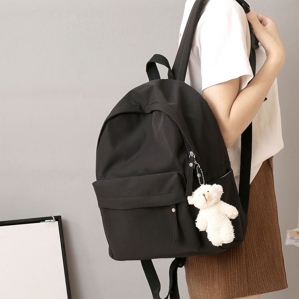 Casual Rucksack mit Plüsch-Schlüsselanhänger Karnz