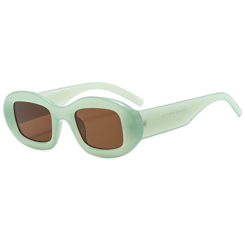 Damen Modische Sonnenbrille mit weichem, geschwungenem Rahmen Karnz