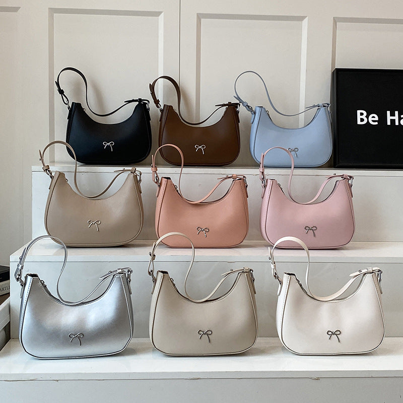 Stylische Bow Detail Schultertasche Karnz