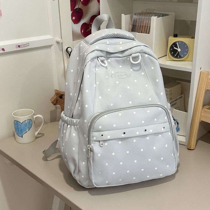 Polka-Dots-Muster-Rucksack mit Zubehör Karnz