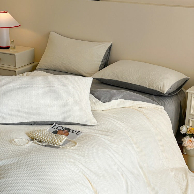 Premium Strukturierte Bettbezug Set