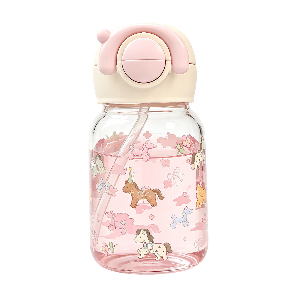 Damen lustige Trinkflasche mit niedlichem Tiermotiv Karnz