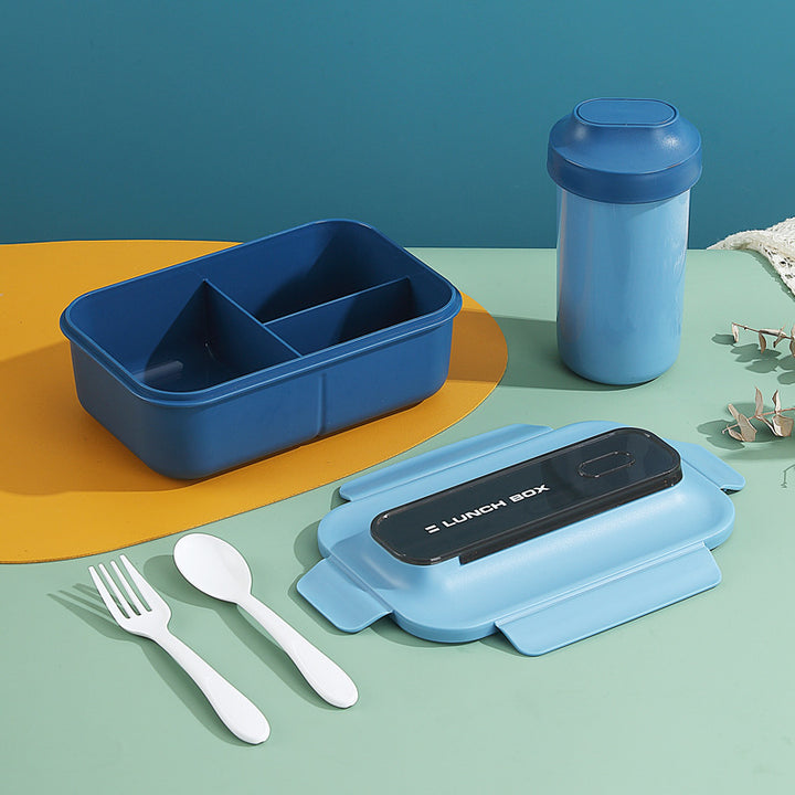 Vielseitige Auslaufsichere Bento Lunchbox mit Eingebautem Besteckset