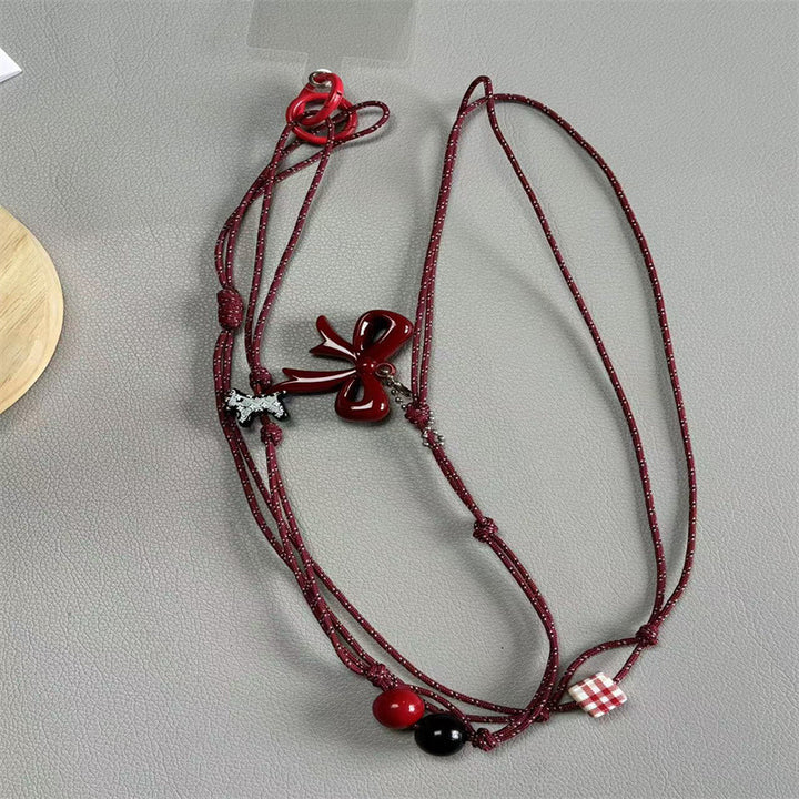 Verspielter Perlen Charm Brillenhalter Karnz