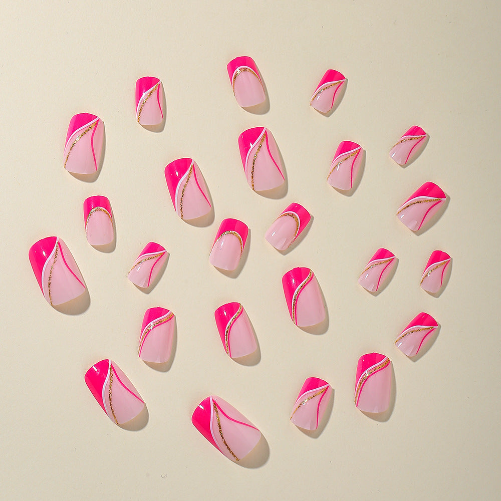 Glamouröse Farbverlauf Nagelkunst Verlängerungen Karnz