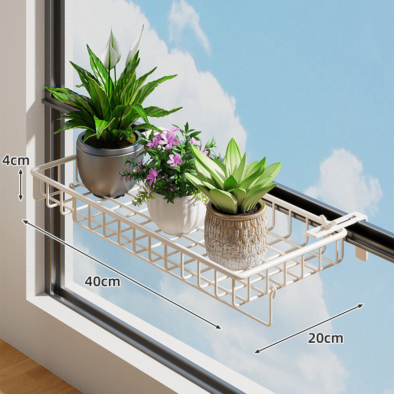 Fenster Klemmen-Hängende Pflanzerregal mit Metall-Drahtkorb und verstellbarem Halterung