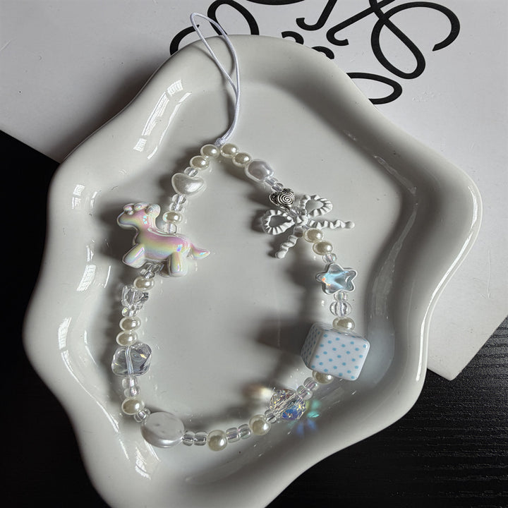 Verspielte Perlen Charm Brillen Kette Karnz