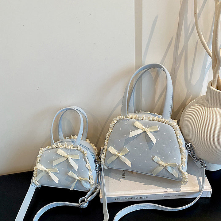 WoCharming Schleifen-verzierte Alltagshandtasche Karnz