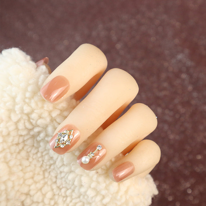 Elegantes Dekoratives Press-On Nagelset