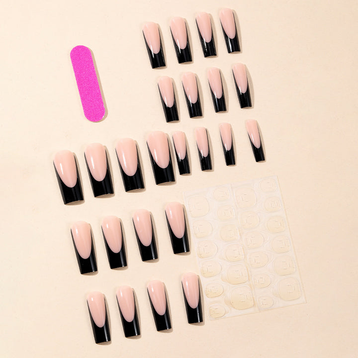 Elegante Ombre French Tip Acrylnägel Karnz