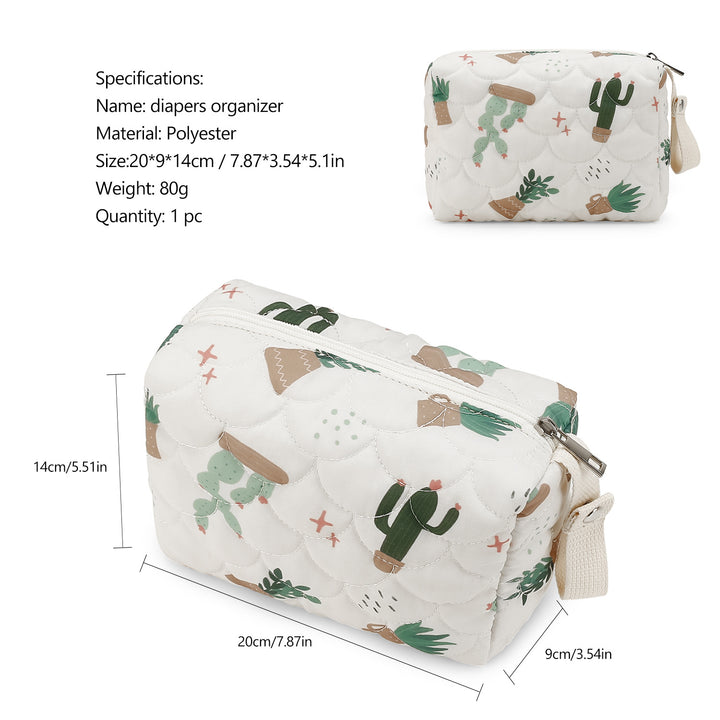 Stilvolle Kosmetiktasche mit Trendigen Pflanzenmotiven Karnz