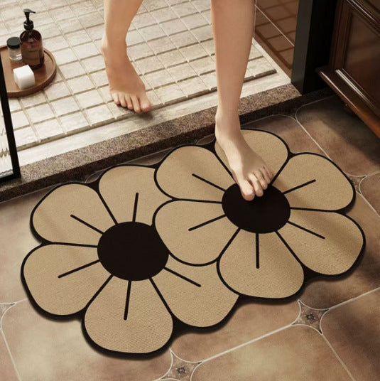Blumenförmige Badezimmermatte