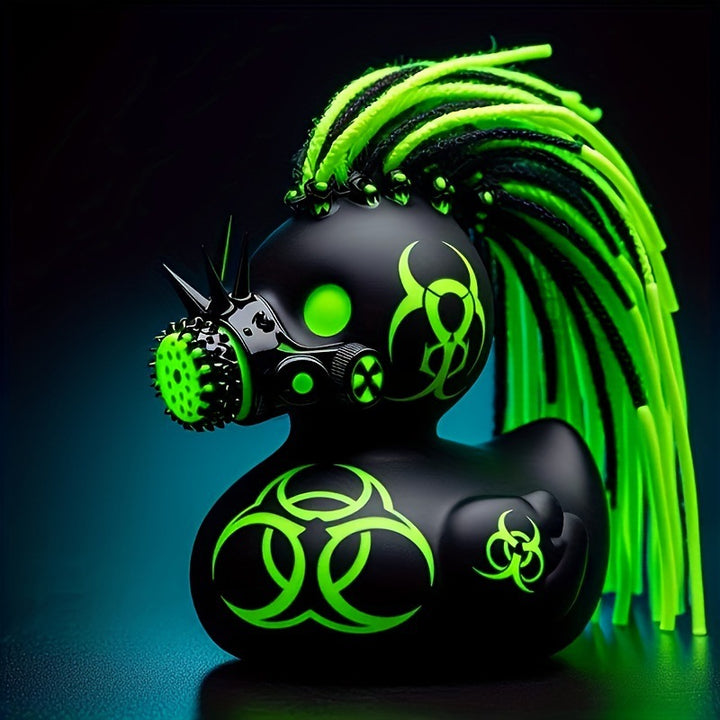 Deko Gummiente mit Mohawk Karnz