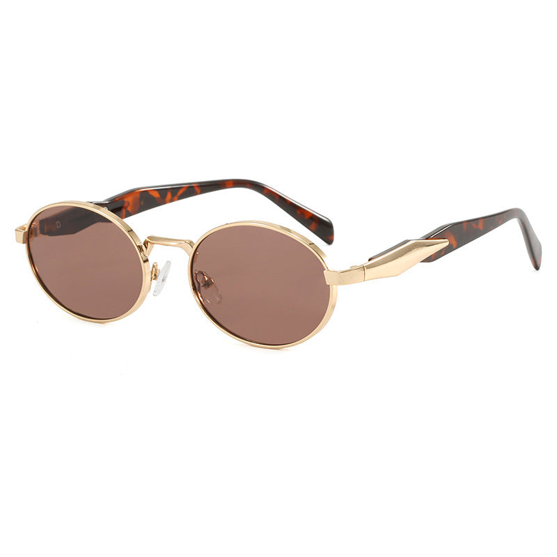 Damen Designer-Sonnenbrille mit hochwertigem runden Rahmen und schützendem UV-Filter Karnz