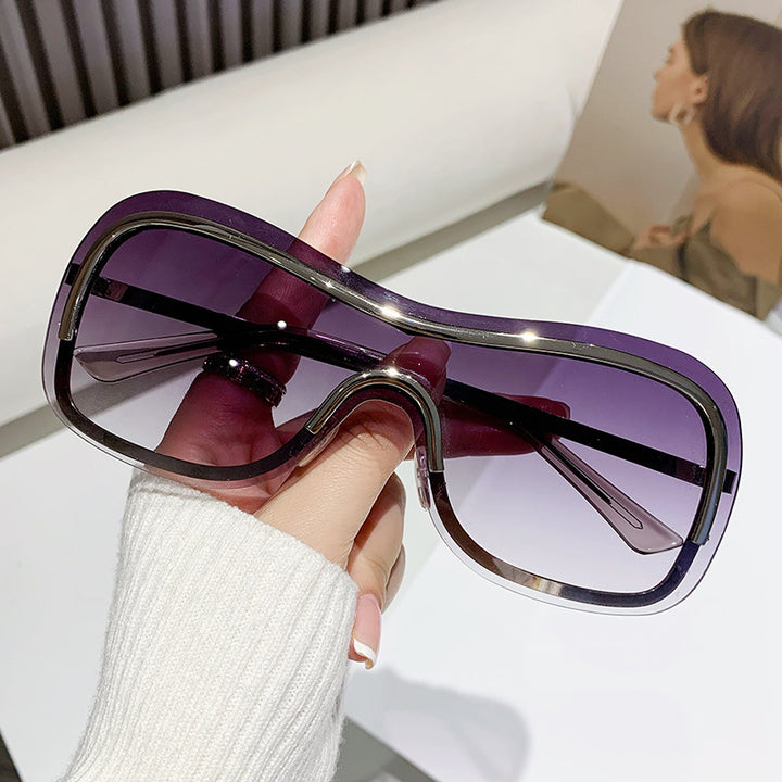 Damen Oversized Fashion Sonnenbrille Karnz