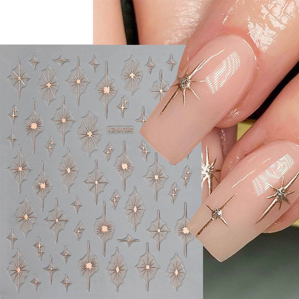 Nagelkunst Dekorative Folienaufkleber