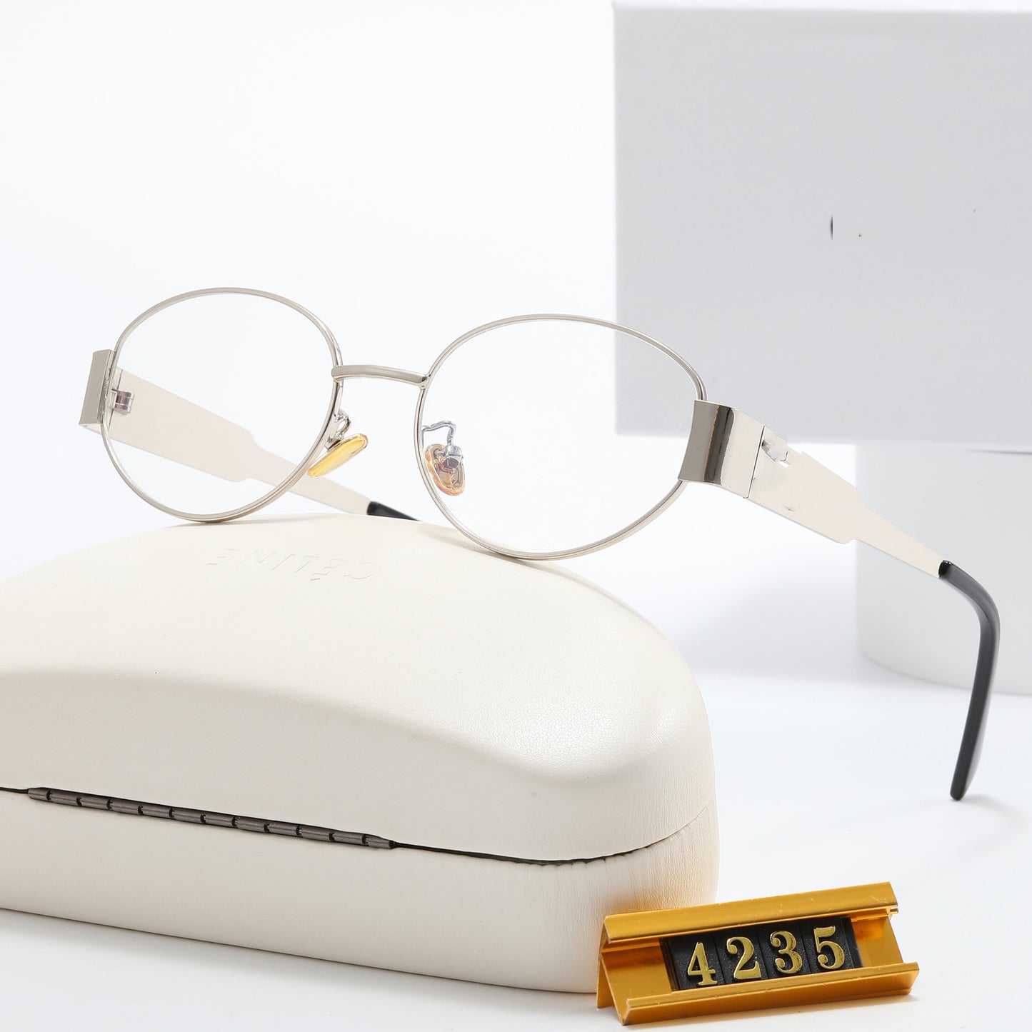 Damen Elegante Designer-Sonnenbrille mit filigranem Rahmen und UV-Schutz Karnz