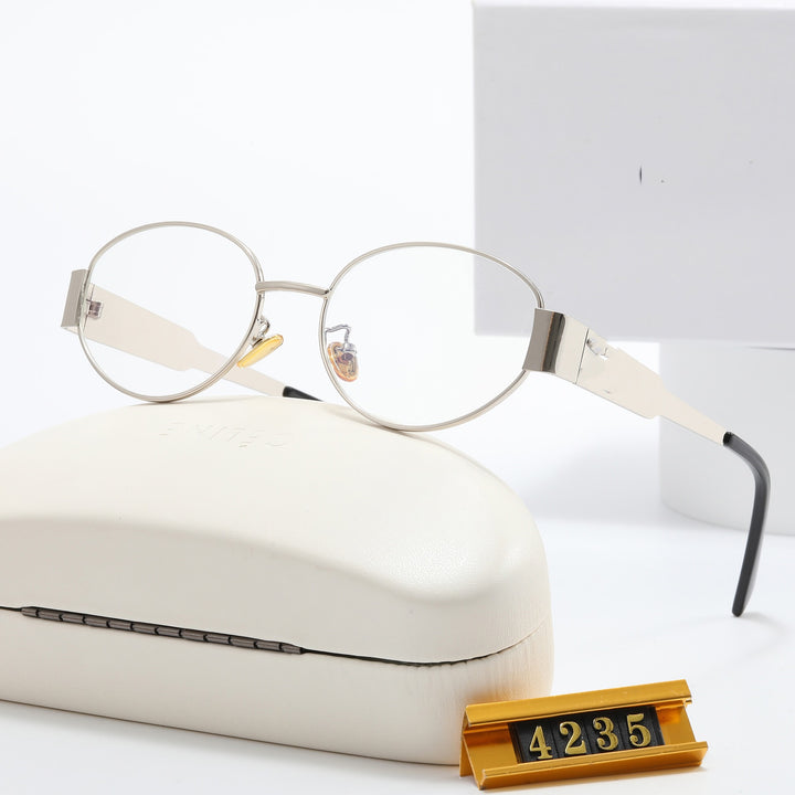 Damen Elegante Designer-Sonnenbrille mit filigranem Rahmen und UV-Schutz Karnz