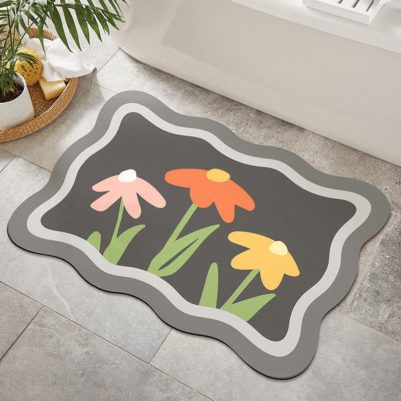 Florale dekorative Teppichmatte für die Wohnkultur