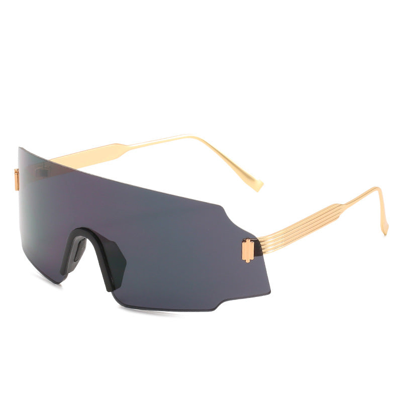Damen sportliche Sicherheits-Sonnenbrille mit modernem, transparentem Design Karnz