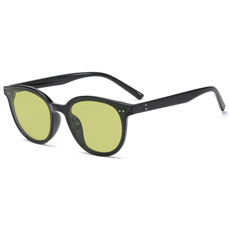Damen runde Sonnenbrille mit stilvollem Design und UV-Schutz Karnz