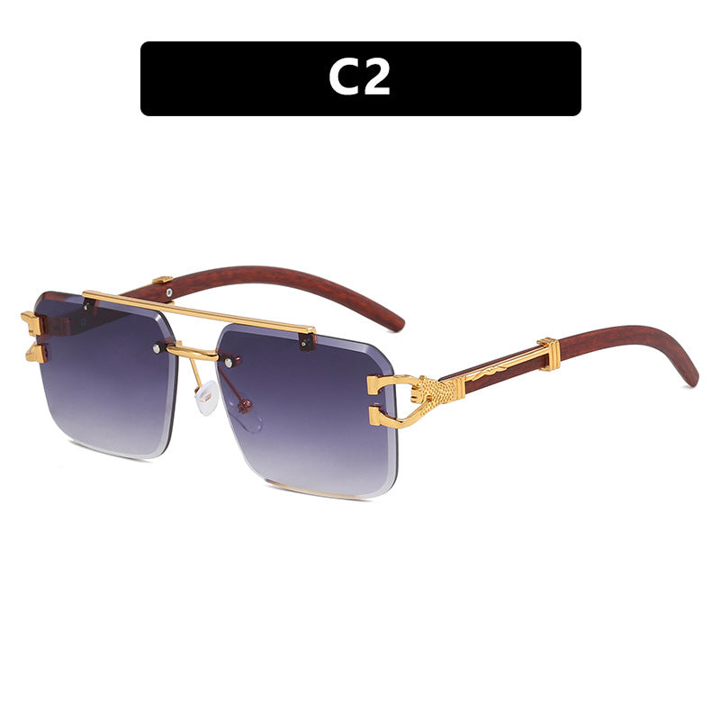 Damen modische Brille mit innovativem Rahmen und luxuriösem Holzdetail Karnz