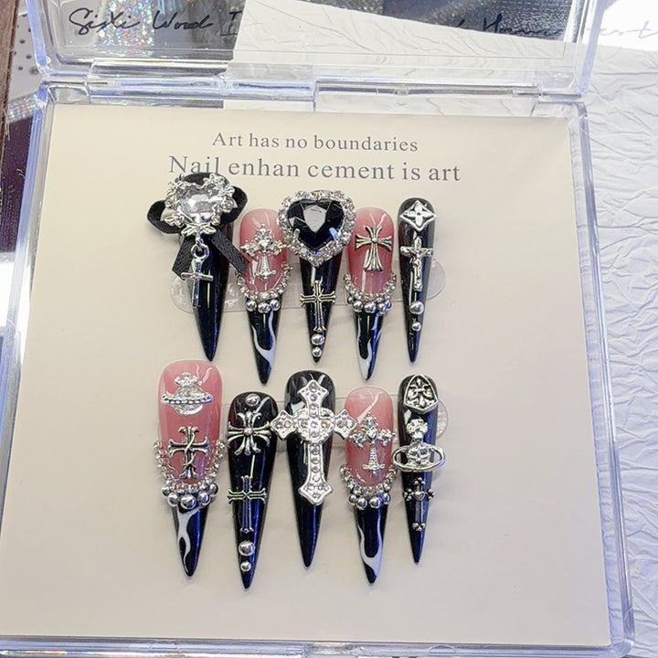 Gothic Inspirierte Dekorative Nagelkunst Set