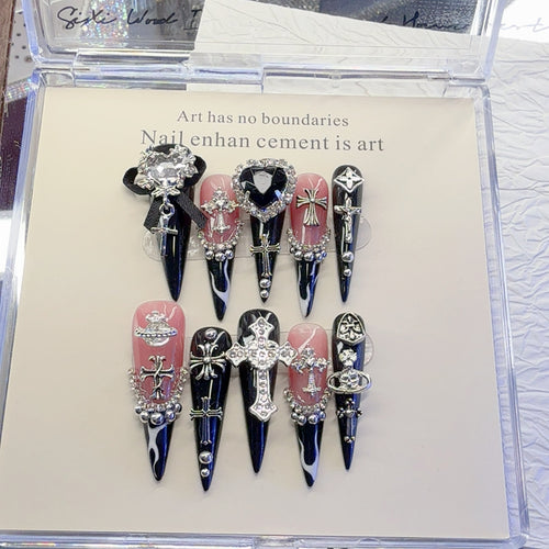 Gothic Inspirierte Dekorative Nagelkunst Set