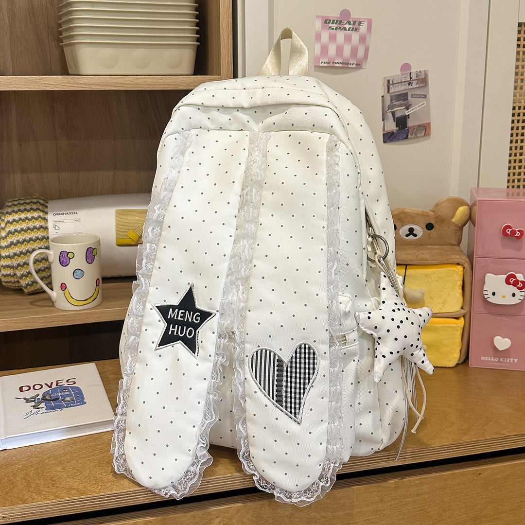 Verspielter dekorativer Patchwork-Rucksack Karnz