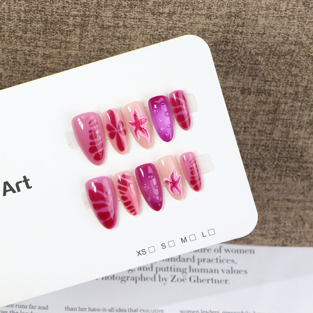 Künstlerisches Press-On Nail Art Set Karnz
