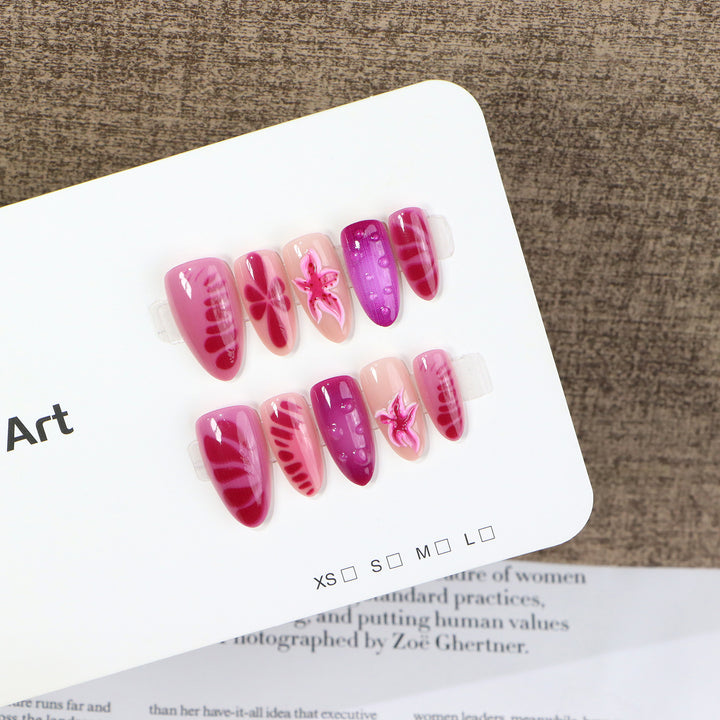 Künstlerisches Press-On Nail Art Set Karnz