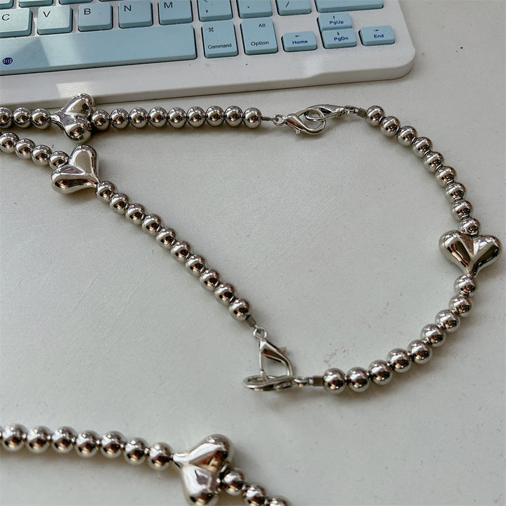 Stylische Herz-Akzent Perlen-Brillenband Karnz