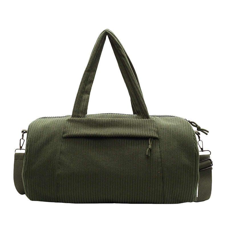 Texturierte Corduroy Reise-Duffel-Tasche Karnz