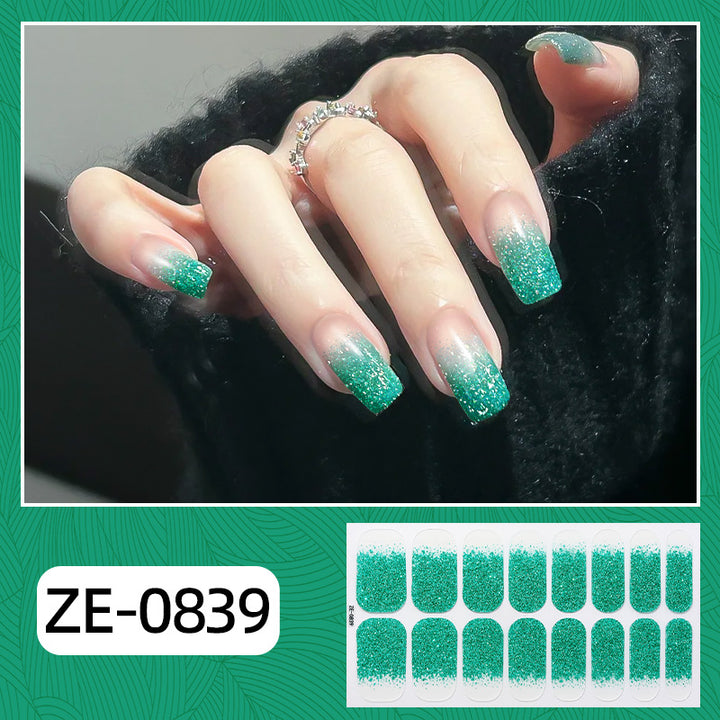 Glitzer Ombre Nagel Wraps